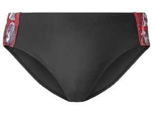 Heren zwembroek (L, Zwart/rood)