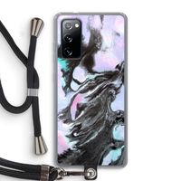 Pastel zwart: Samsung Galaxy S20 FE / S20 FE 5G Transparant Hoesje met koord