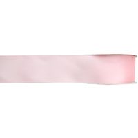 1x Hobby/decoratie roze satijnen sierlinten 1,5 cm/15 mm x 25 meter - thumbnail