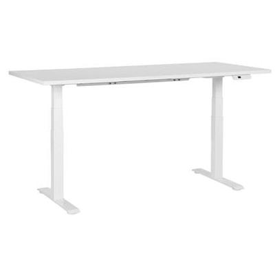 Beliani-DESTINES-Elektrisch Verstelbaar bureau-Wit-180 cm-Spaanplaat