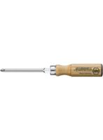 Wiha Schroevendraaier | maat PH 3 | klinglengte 150 mm | houten greep | ronde kling met 6-Kant aanzet | 1 stuk - 00059 00059