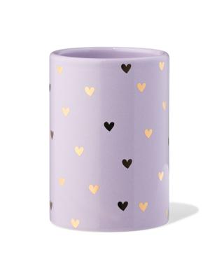 HEMA Pennenbakje 10.5cm Hartjes Paars