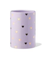 HEMA Pennenbakje 10.5cm Hartjes Paars