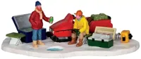 Lemax the fishing spot kerstdorp tafereel Vail Village 2014