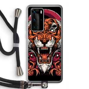 Tiger and Rattlesnakes: Huawei P40 Pro Transparant Hoesje met koord
