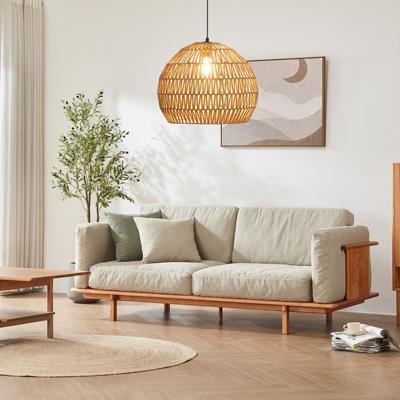 Hanglamp van Geweven Papier Kroonluchter in Bohemianstijl met Verstelbare Hanghoogte Moderne en Landelijke Lamp