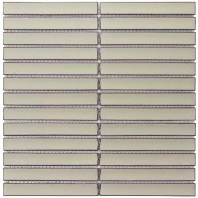 The Mosaic Factory Sevilla Mozaïek Tegel Kitkat Vinger - Café Latte Porselein Geglazuurd 296x299 mm