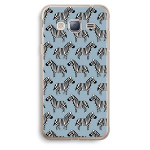 Zebra: Samsung Galaxy J3 (2016) Transparant Hoesje