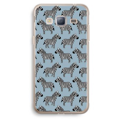Zebra: Samsung Galaxy J3 (2016) Transparant Hoesje