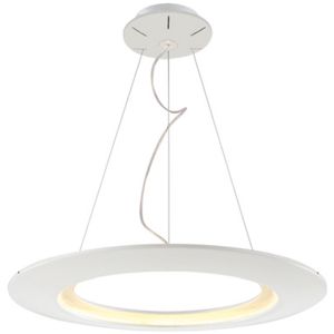 LED Hanglamp - Hangverlichting - Concepty - 35W - Natuurlijk Wit 4000K - Wit Aluminium