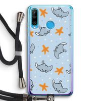 Manta: Huawei P30 Lite Transparant Hoesje met koord Manta: Huawei P30 Lite Transparant Hoesje met koord