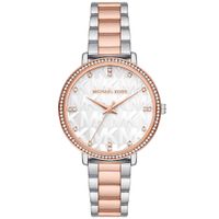 Michael Kors MK4667 Horloge Pyper alloy rose- en zilverkleurig-wit 38 mm