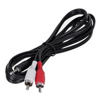 Gembird 1.5m, 3.5mm/2xRCA, M/M audio kabel 1,5 m Zwart, Rood, Wit