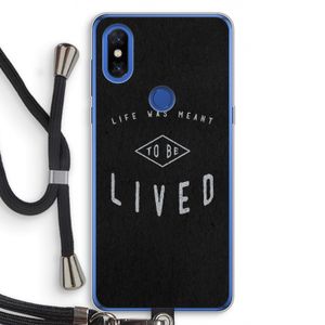 To be lived: Xiaomi Mi Mix 3 Transparant Hoesje met koord