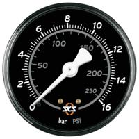 Sks Pompd manometer 63mm 16 bar zw
