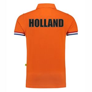 Luxe Holland supporter poloshirt 200 grams EK / WK voor heren