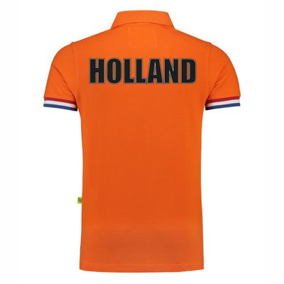 Luxe Holland supporter poloshirt 200 grams EK / WK voor heren