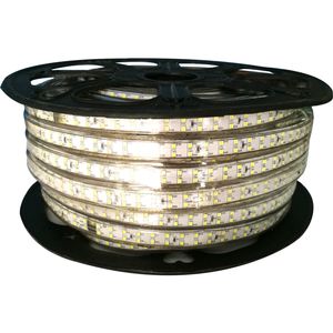 LED Strip - Aigi Strobi - 50 Meter - IP65 Waterdicht - Helder/Koud Wit 6500K - 2835 SMD 230V