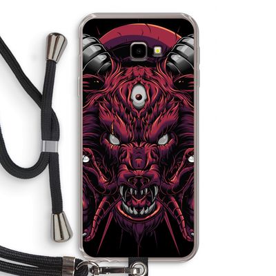 Hell Hound and Serpents: Samsung Galaxy J4 Plus Transparant Hoesje met koord