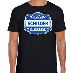 Cadeau t-shirt voor de beste schilder zwart voor heren