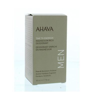 Men deodorant roll on magnesium rich