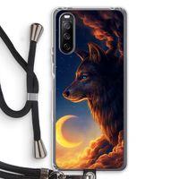 Night Guardian: Sony Sony Xperia 10 III Transparant Hoesje met koord