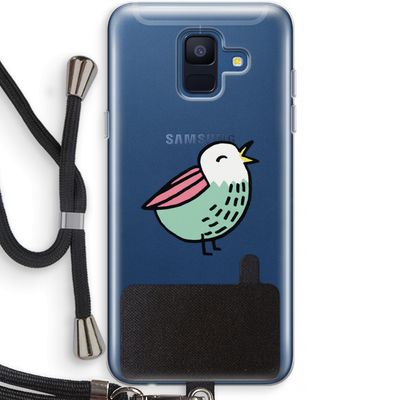Birdy: Samsung Galaxy A6 (2018) Transparant Hoesje met koord