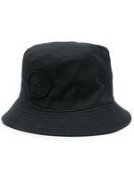 Stone Island bob à logo brodé - Noir