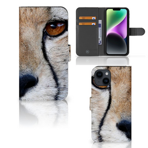 iPhone 15 Telefoonhoesje met Pasjes Cheetah