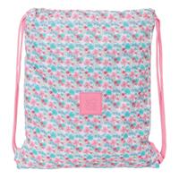 Rugtas met Koordjes Moos Flores Multicolour 35 x 40 x 1 cm