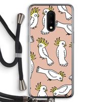 Papegaai: OnePlus 7 Transparant Hoesje met koord