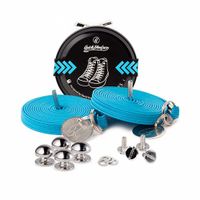 Quickshoelaces Casual collectie 120 cm lang turquoise