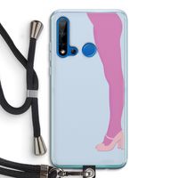 Pink panty: Huawei P20 Lite (2019) Transparant Hoesje met koord