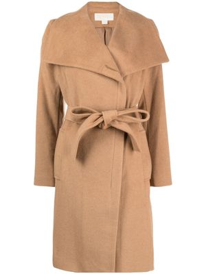 Michael Michael Kors manteau ceintré à boutonnière croisée - Marron