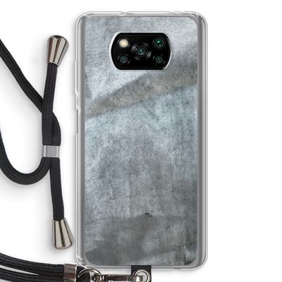 Grey Stone: Xiaomi Poco X3 NFC Transparant Hoesje met koord