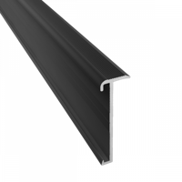 Küberit - Trapneusprofiel 845 Antracietgrijs mat F18 14x43mm t.b.v. 2-3mm PVC - 300cm