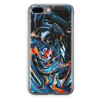 Black Unicorn: iPhone 8 Plus Transparant Hoesje