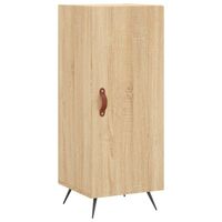 The Living Store-Dressoir-34-5x34x90-cm-bewerkt-hout-sonoma-eiken - Keukenkast - thumbnail