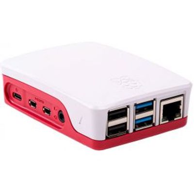 Behuizing Voor Raspberry Pi 4 Model B - Rood/Wit