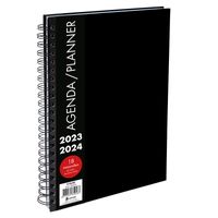 Planner spiraal Black 29x21cm