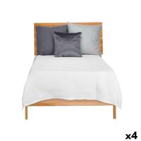 Sprei Gift Decor ALFA 7 - 180 ALFA 7 - 180 Wit 180 x 260 cm Ruiten (4 Stuks)