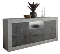 Dressoir Urbino 184 cm breed in grijs beton met oxid - thumbnail