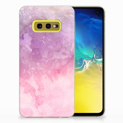 Smartphone hoesje Samsung Galaxy S10e Pink Purple Paint
