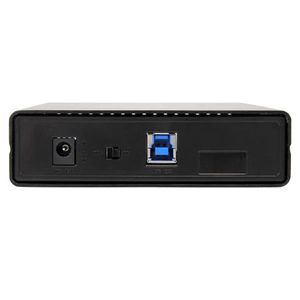 StarTech.com 3,5in zwarte USB 3.0 externe SATA III harde-schijfbehuizing met UASP voor SATA 6 Gbps draagbare externe HDD