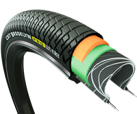 Buitenband CST Brooklyn Pro Cargo 26 x 2.15 / 55-559 - zwart met reflectie