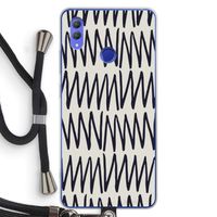 Marrakech Zigzag: Honor Note 10 Transparant Hoesje met koord Marrakech Zigzag: Honor Note 10 Transparant Hoesje met koord