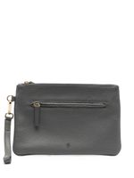 Eleventy pochette en cuir à logo embossé - Gris