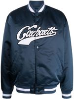 Carhartt WIP veste bomber rayée à logo imprimé - Bleu - thumbnail