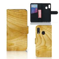 Samsung Galaxy A20e | Book Style Case | Licht Hout