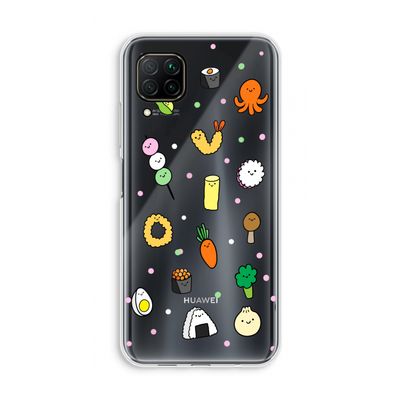Happy bento friends: Huawei P40 Lite Transparant Hoesje